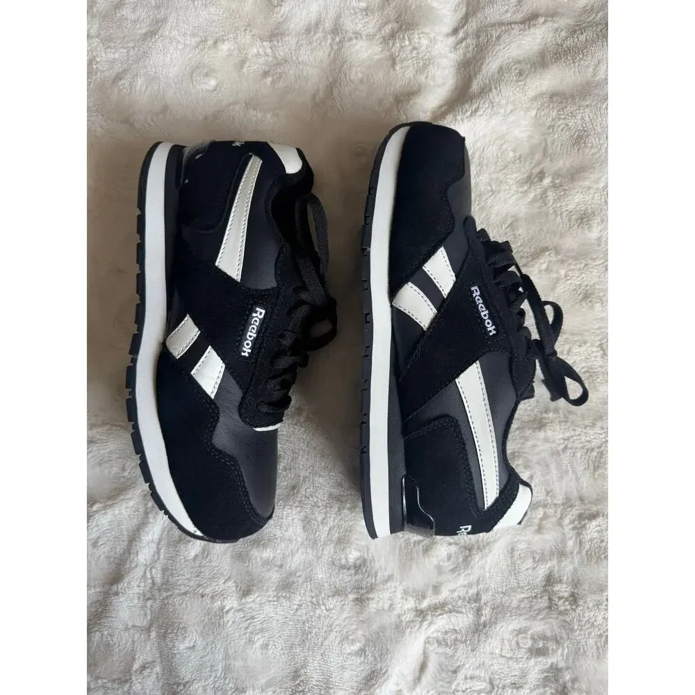 New Reebok Harman Work Sneaker Black White Slip Resistant Men 7